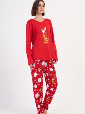 Woman Supreme Big Size Scarlet Christmas Pyjama Set Woman Supreme Big Size Scarlet Christmas Pyjama Set
