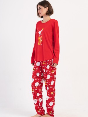 Woman Supreme Big Size Scarlet Christmas Pyjama Set Woman Supreme Big Size Scarlet Christmas Pyjama Set