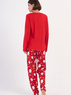 Woman Supreme Big Size Scarlet Christmas Pyjama Set Woman Supreme Big Size Scarlet Christmas Pyjama Set