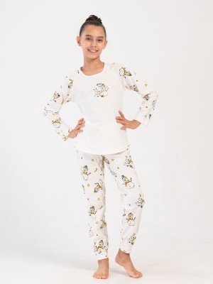 Kids' Girl Winter Supreme Raglan Long Sleeve Pyjama Set Kids' Girl Winter Supreme Raglan Long Sleeve Pyjama Set