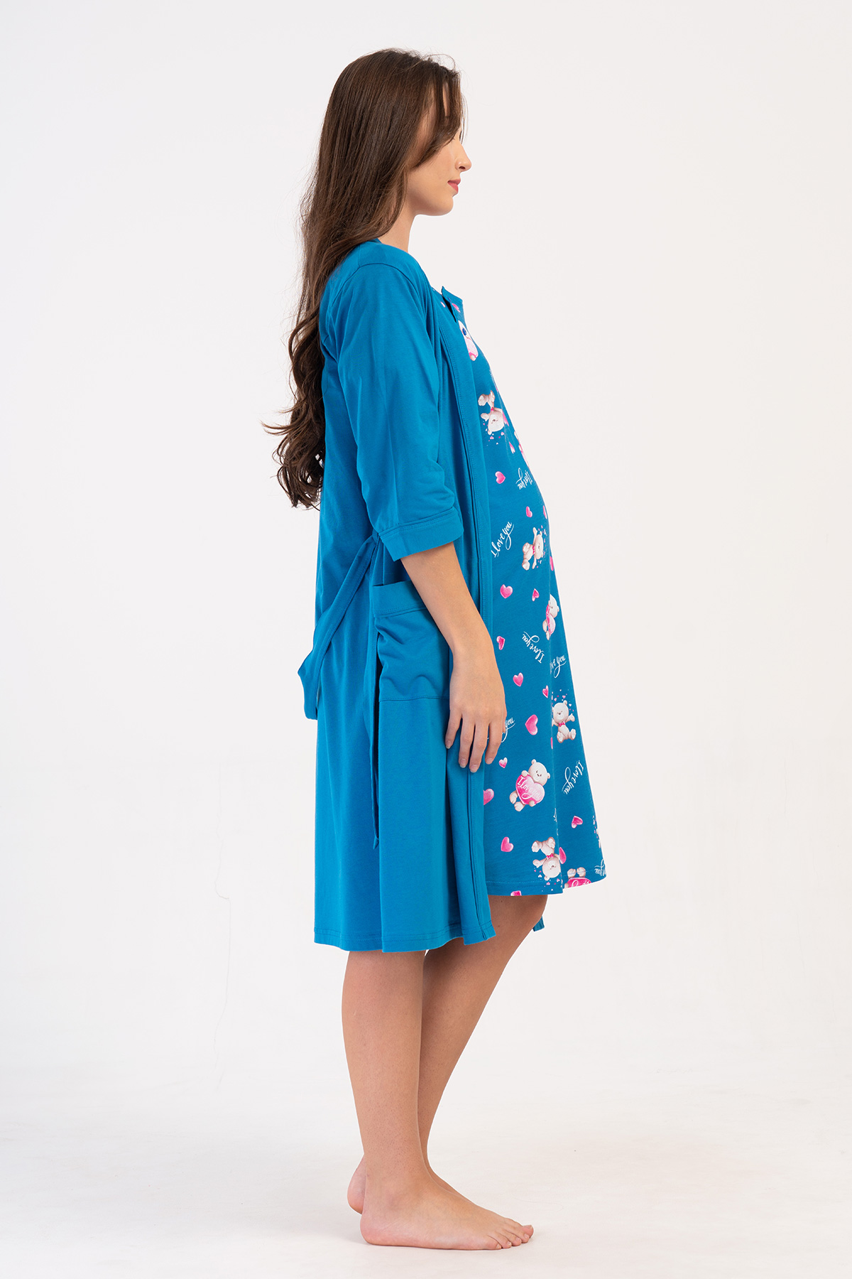 Woman Supreme Una Pregnant Dressing Gown Set Woman Supreme Una Pregnant Dressing Gown Set