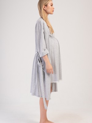 Woman Supreme Sweet Baby Pregnant Dressing Gown Set Woman Supreme Sweet Baby Pregnant Dressing Gown Set