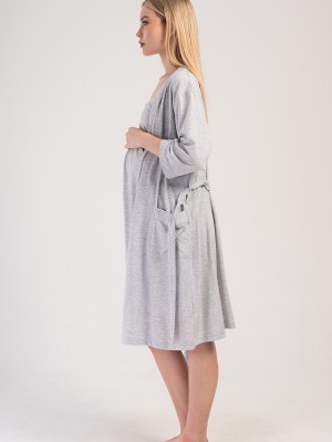Woman Supreme Sweet Baby Pregnant Dressing Gown Set Woman Supreme Sweet Baby Pregnant Dressing Gown Set