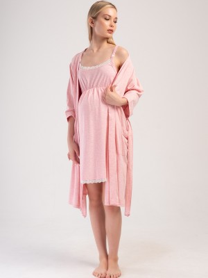 Woman Supreme Sweet Baby Pregnant Dressing Gown Set Woman Supreme Sweet Baby Pregnant Dressing Gown Set