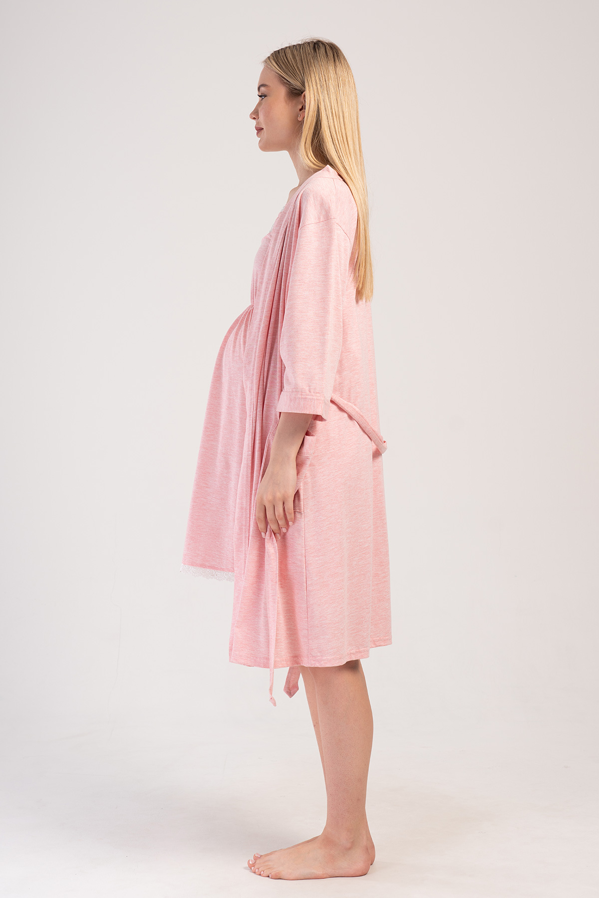 Woman Supreme Sweet Baby Pregnant Dressing Gown Set Woman Supreme Sweet Baby Pregnant Dressing Gown Set