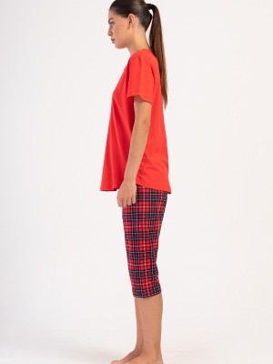 Woman Supreme Big Size Scare Capri Set Woman Supreme Big Size Scare Capri Set
