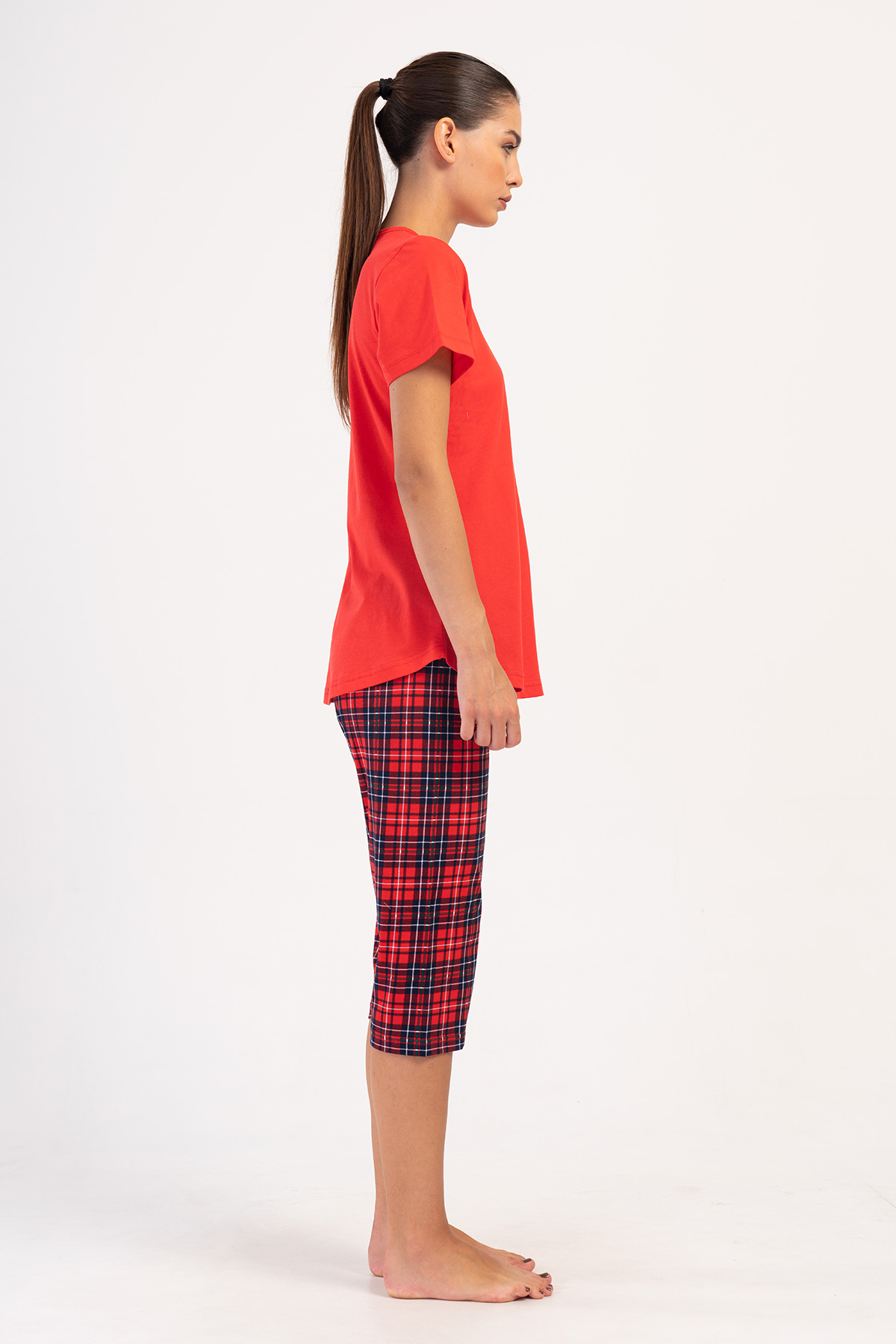 Woman Supreme Big Size Scare Capri Set Woman Supreme Big Size Scare Capri Set