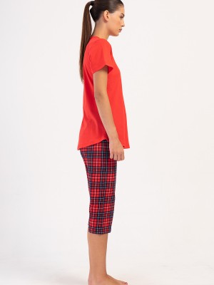 Woman Supreme Big Size Scare Capri Set Woman Supreme Big Size Scare Capri Set