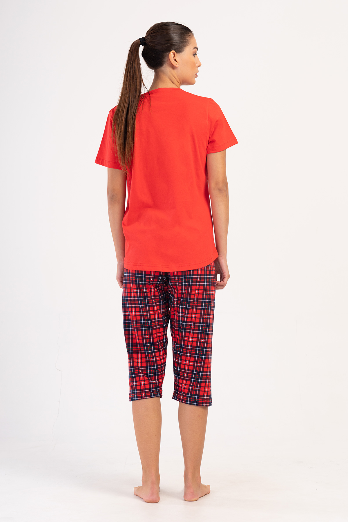 Woman Supreme Big Size Scare Capri Set Woman Supreme Big Size Scare Capri Set