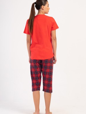 Woman Supreme Big Size Scare Capri Set Woman Supreme Big Size Scare Capri Set