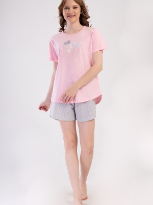 Woman Supreme Big Size Vesa Short Sleeve Short Set Woman Supreme Big Size Vesa Short Sleeve Short Set