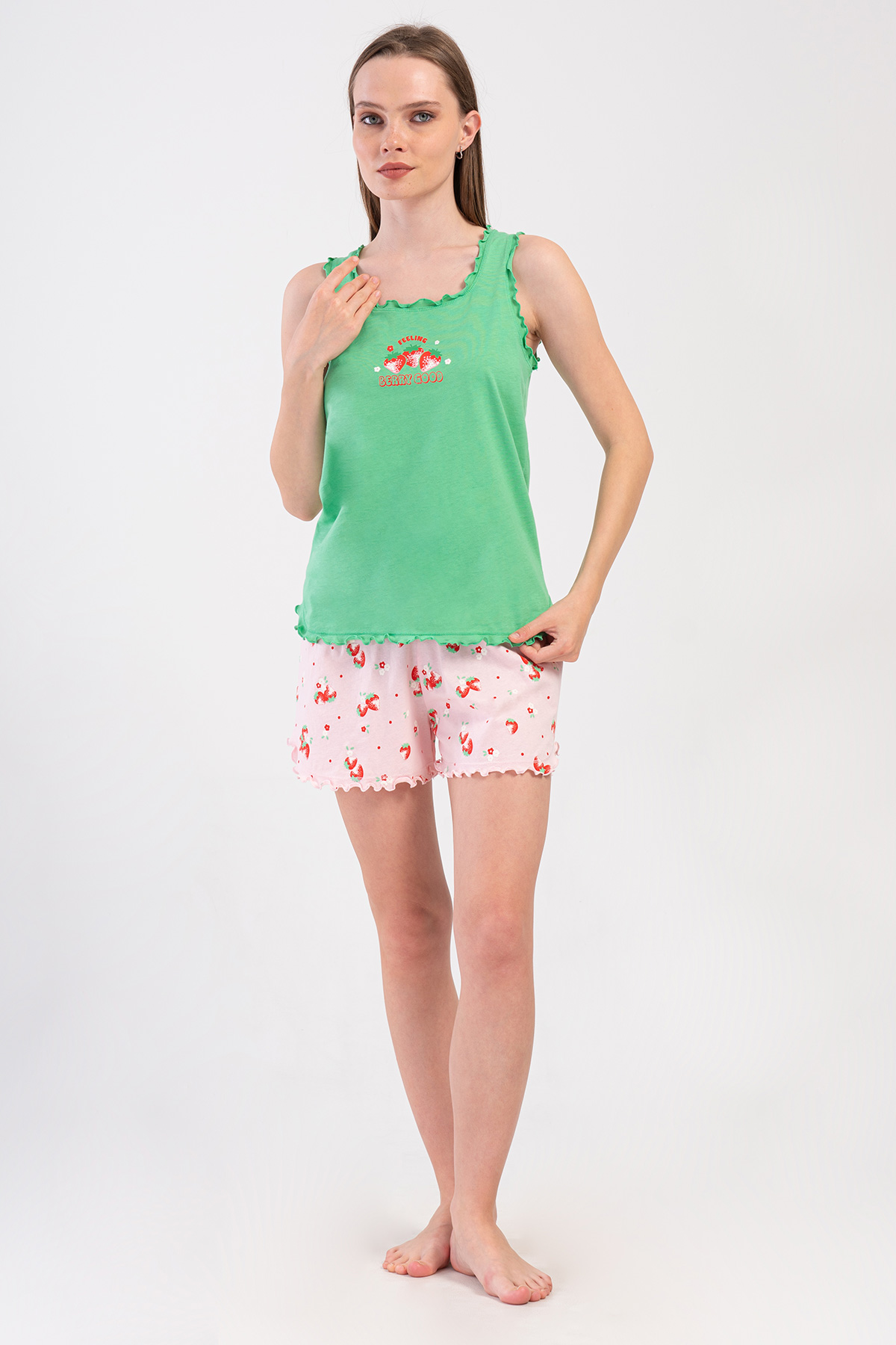 Woman Supreme Geda Sleeveless Short Set Woman Supreme Geda Sleeveless Short Set