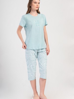 Woman Supreme Big Size Sea Star Capri Set Woman Supreme Big Size Sea Star Capri Set
