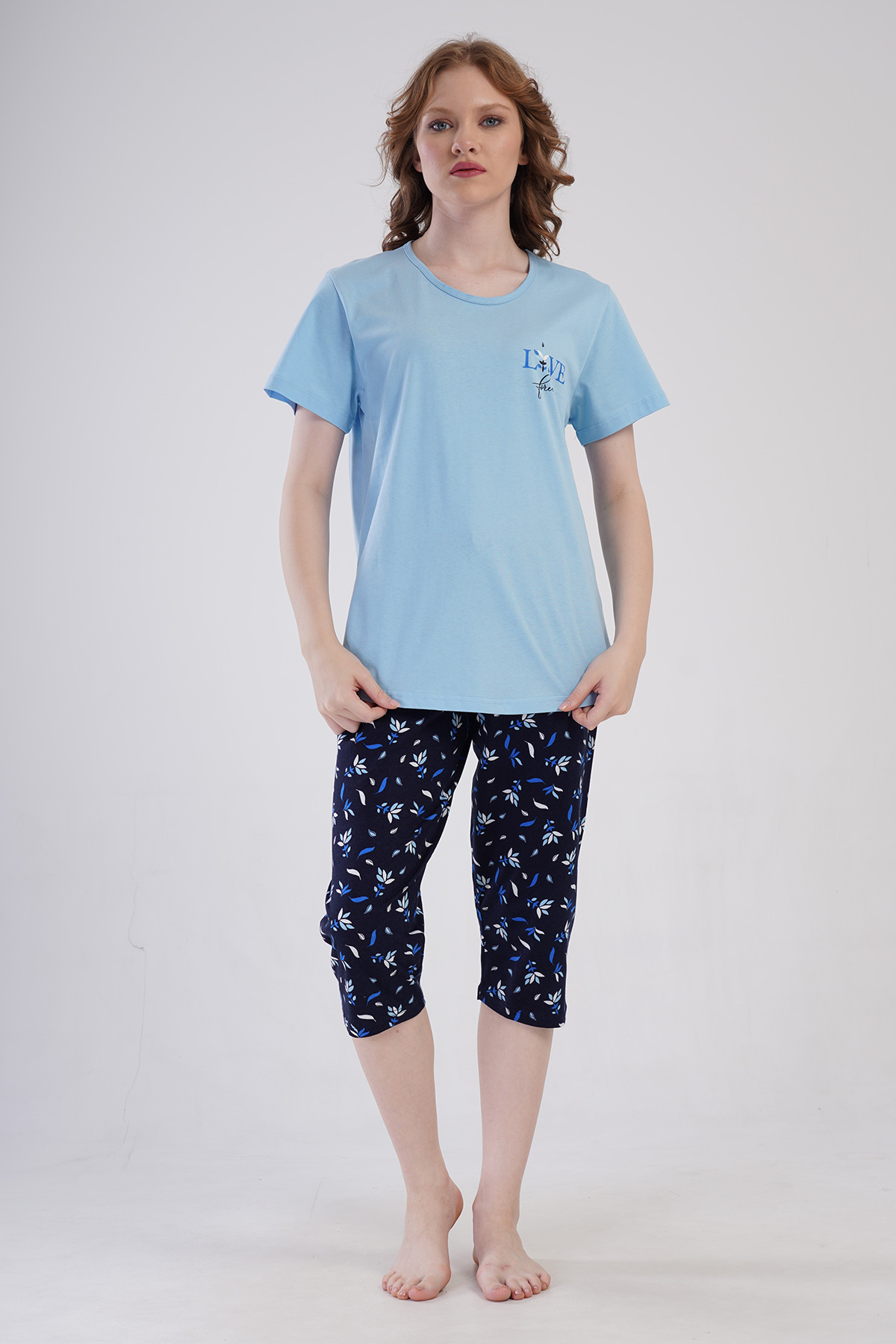 Woman Supreme Big Size Beqa Capri Set Woman Supreme Big Size Beqa Capri Set