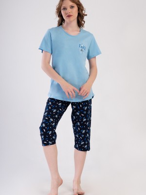 Woman Supreme Big Size Beqa Capri Set Woman Supreme Big Size Beqa Capri Set