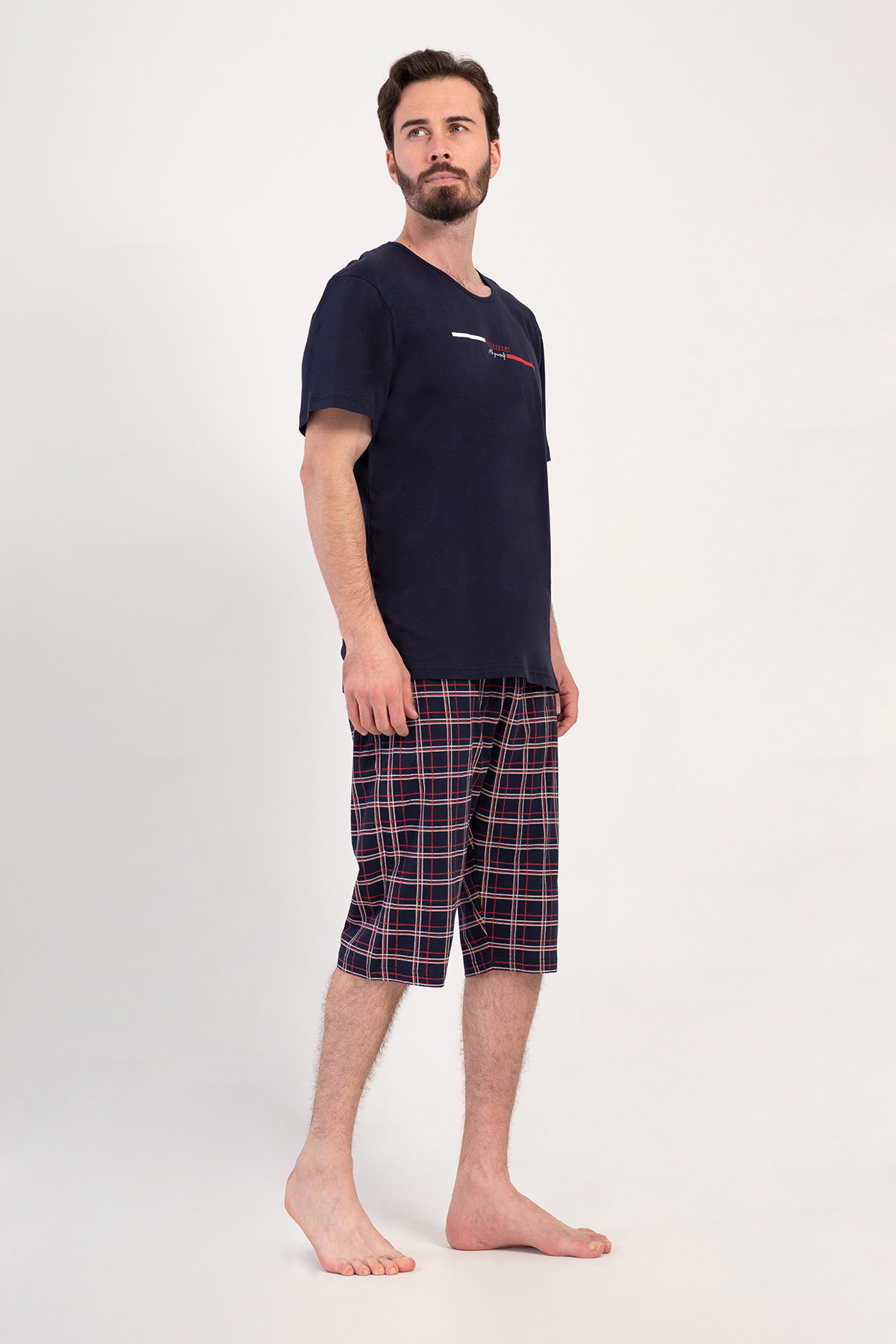 Man Supreme Big Size Kotnel Capri Set Man Supreme Big Size Kotnel Capri Set