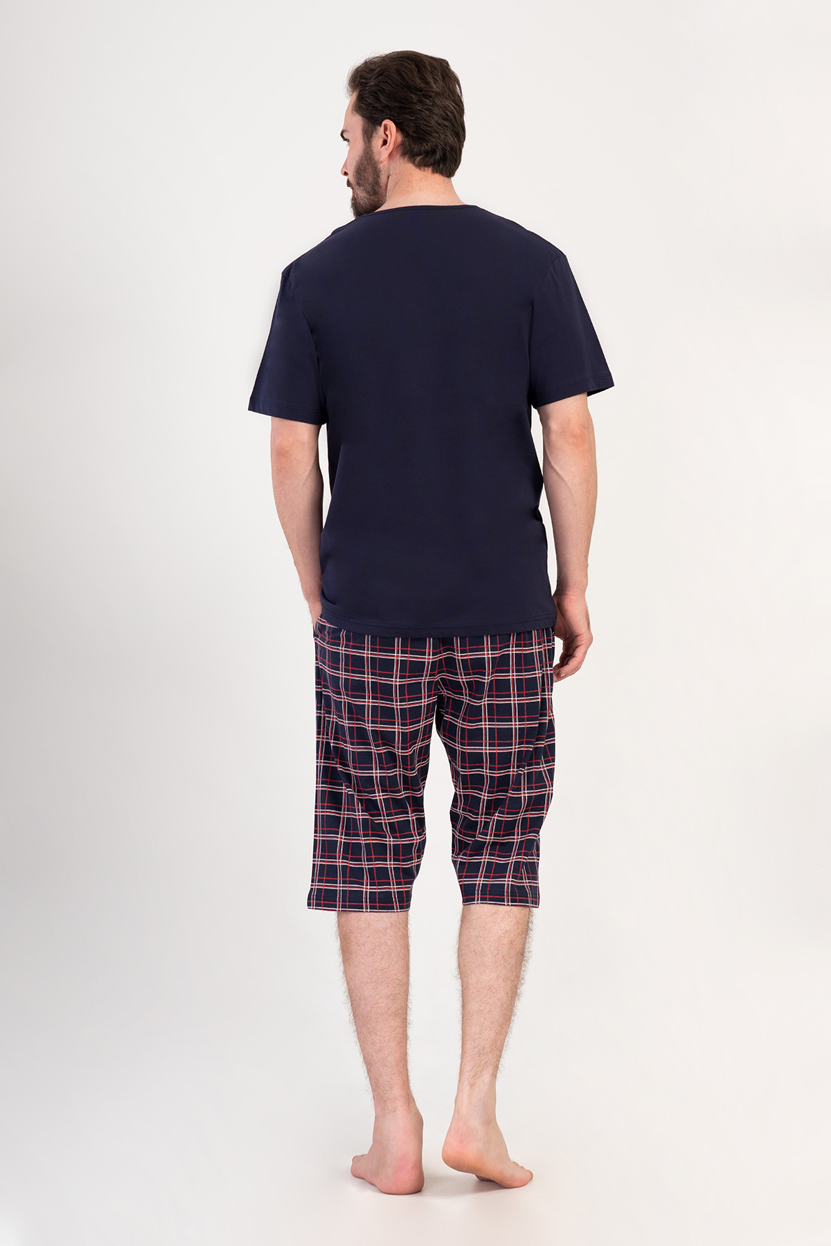 Man Supreme Big Size Kotnel Capri Set Man Supreme Big Size Kotnel Capri Set