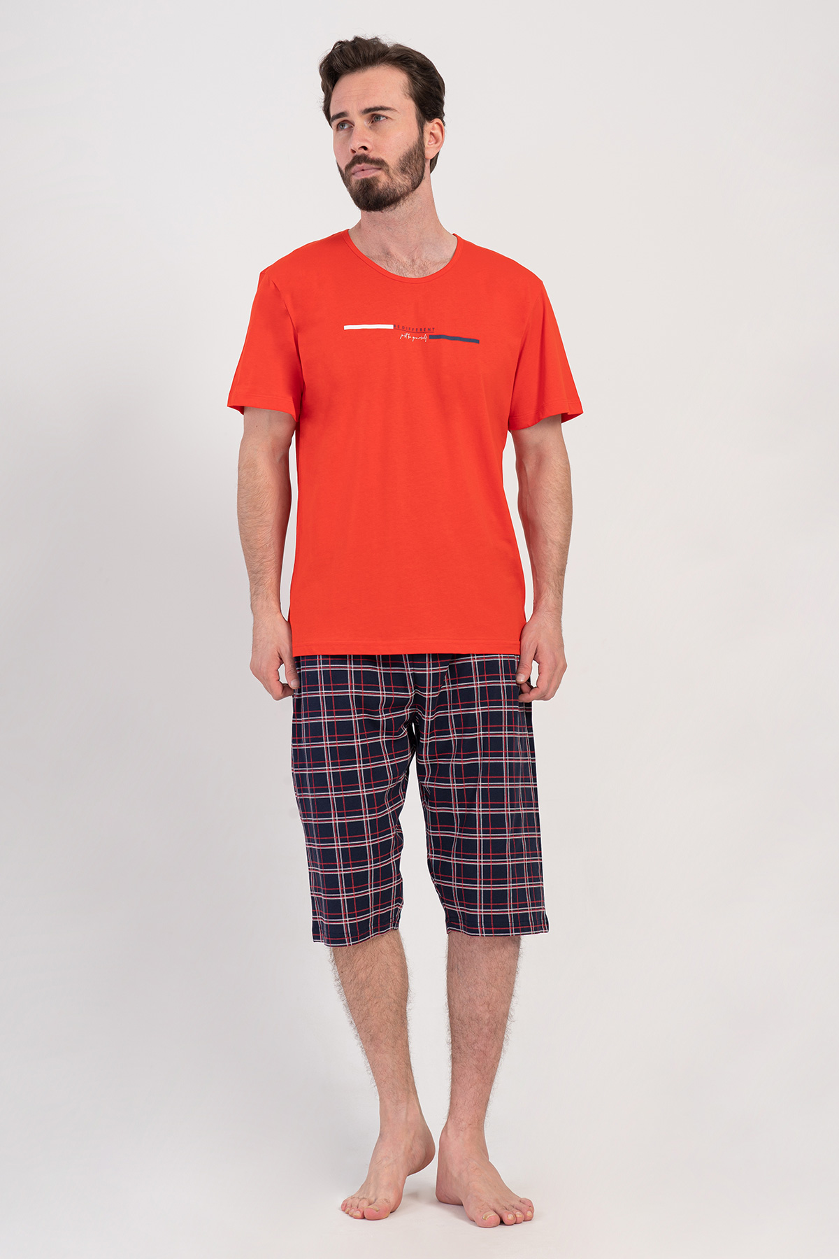 Man Supreme Big Size Kotnel Capri Set Man Supreme Big Size Kotnel Capri Set