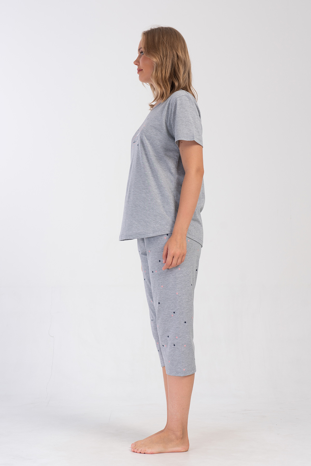 Woman Supreme Big Size Kanna Capri Set Woman Supreme Big Size Kanna Capri Set