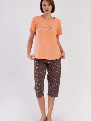 Woman Supreme Big Size Deny Capri Set Woman Supreme Big Size Deny Capri Set