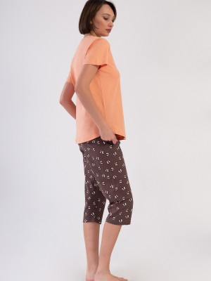 Woman Supreme Big Size Deny Capri Set Woman Supreme Big Size Deny Capri Set