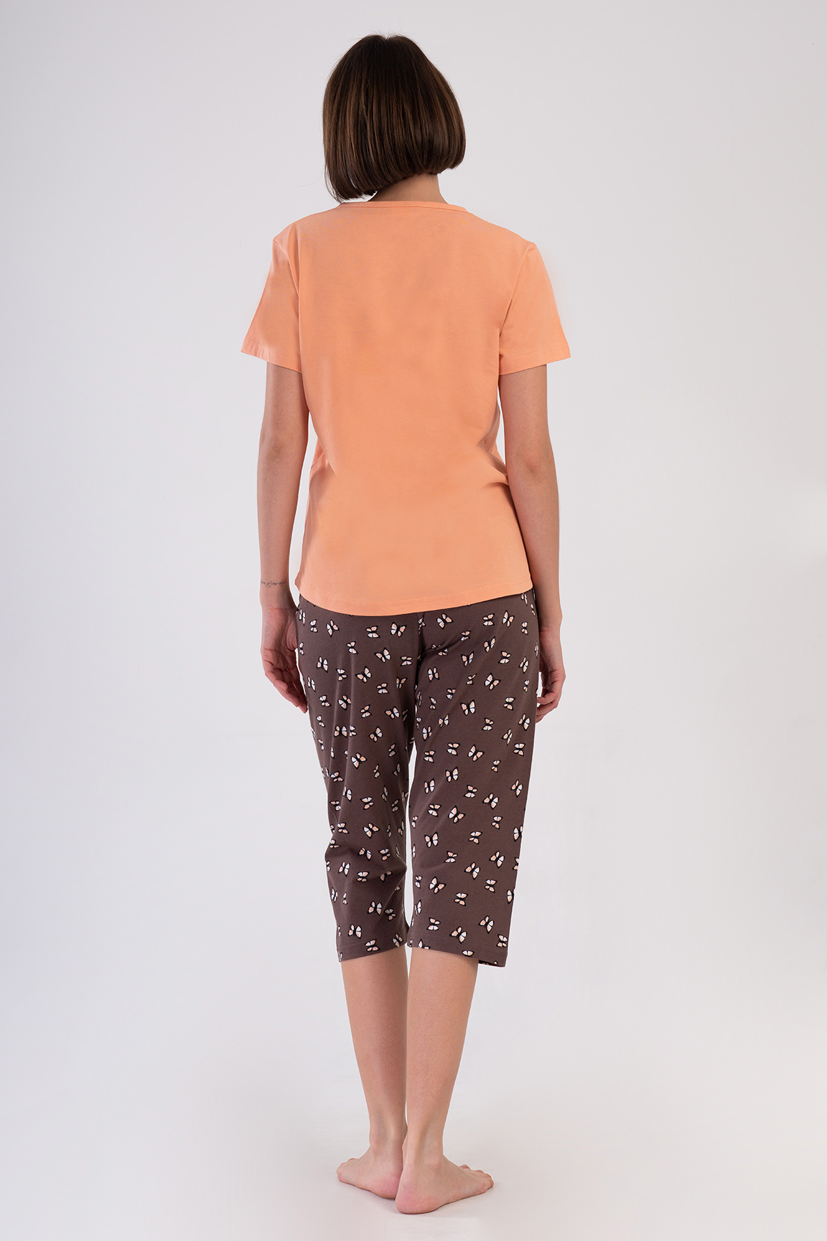 Woman Supreme Big Size Deny Capri Set Woman Supreme Big Size Deny Capri Set