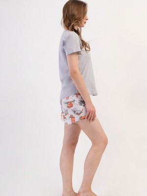 Woman Supreme Catta V Neck Short Set Woman Supreme Catta V Neck Short Set