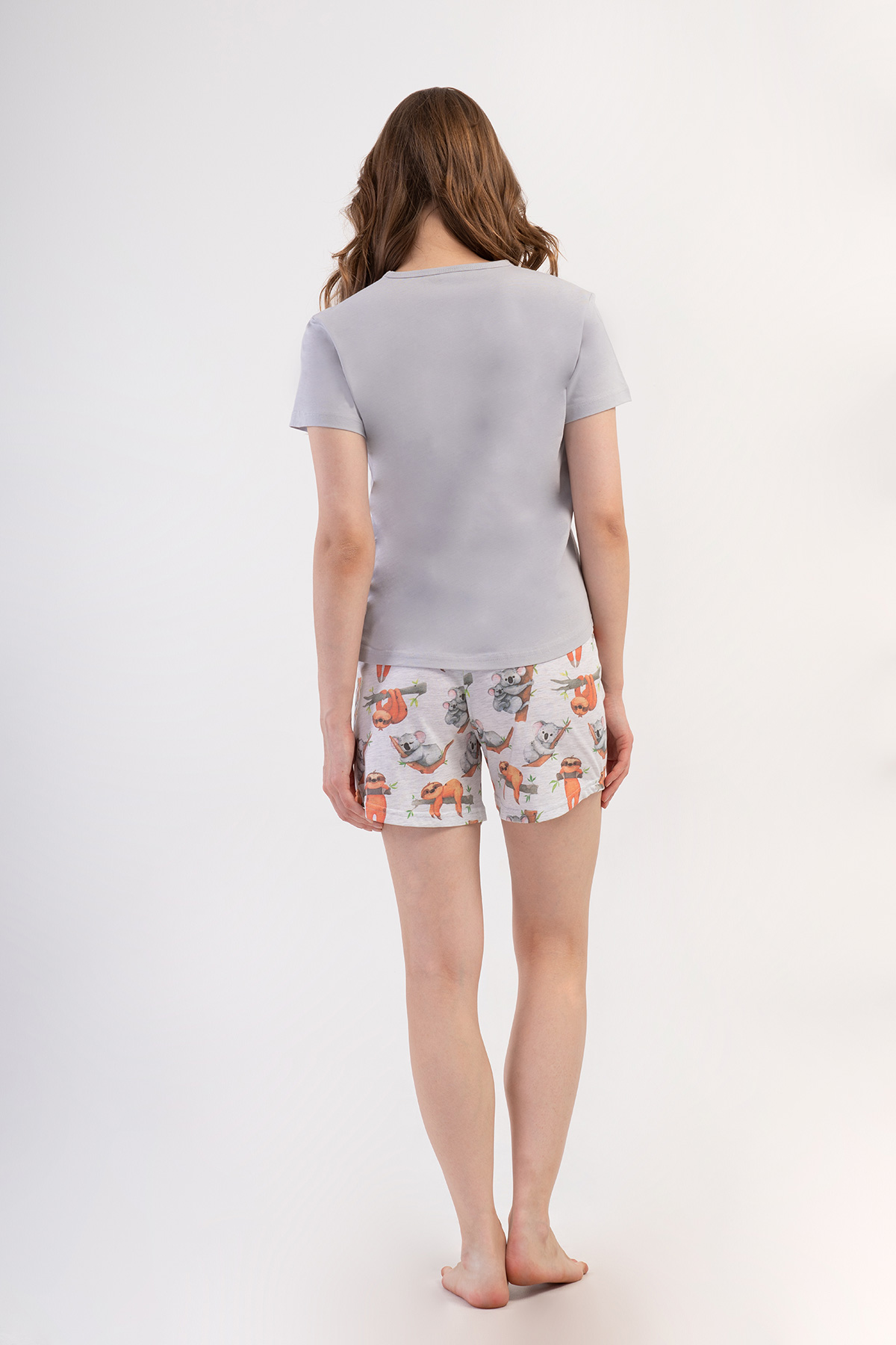 Woman Supreme Catta V Neck Short Set Woman Supreme Catta V Neck Short Set