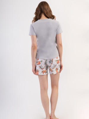 Woman Supreme Catta V Neck Short Set Woman Supreme Catta V Neck Short Set