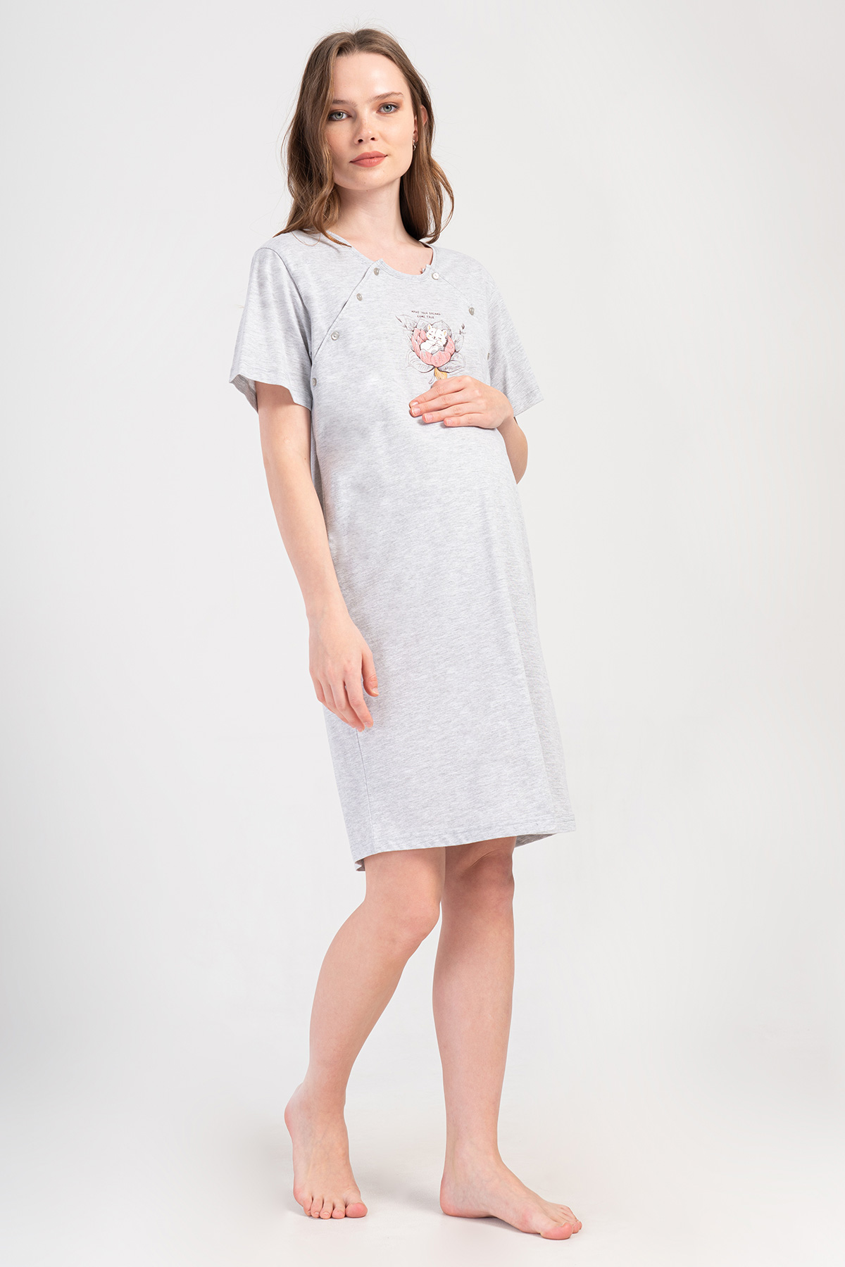 Woman Supreme Voba Pregnant Dressing Gown Set Woman Supreme Voba Pregnant Dressing Gown Set