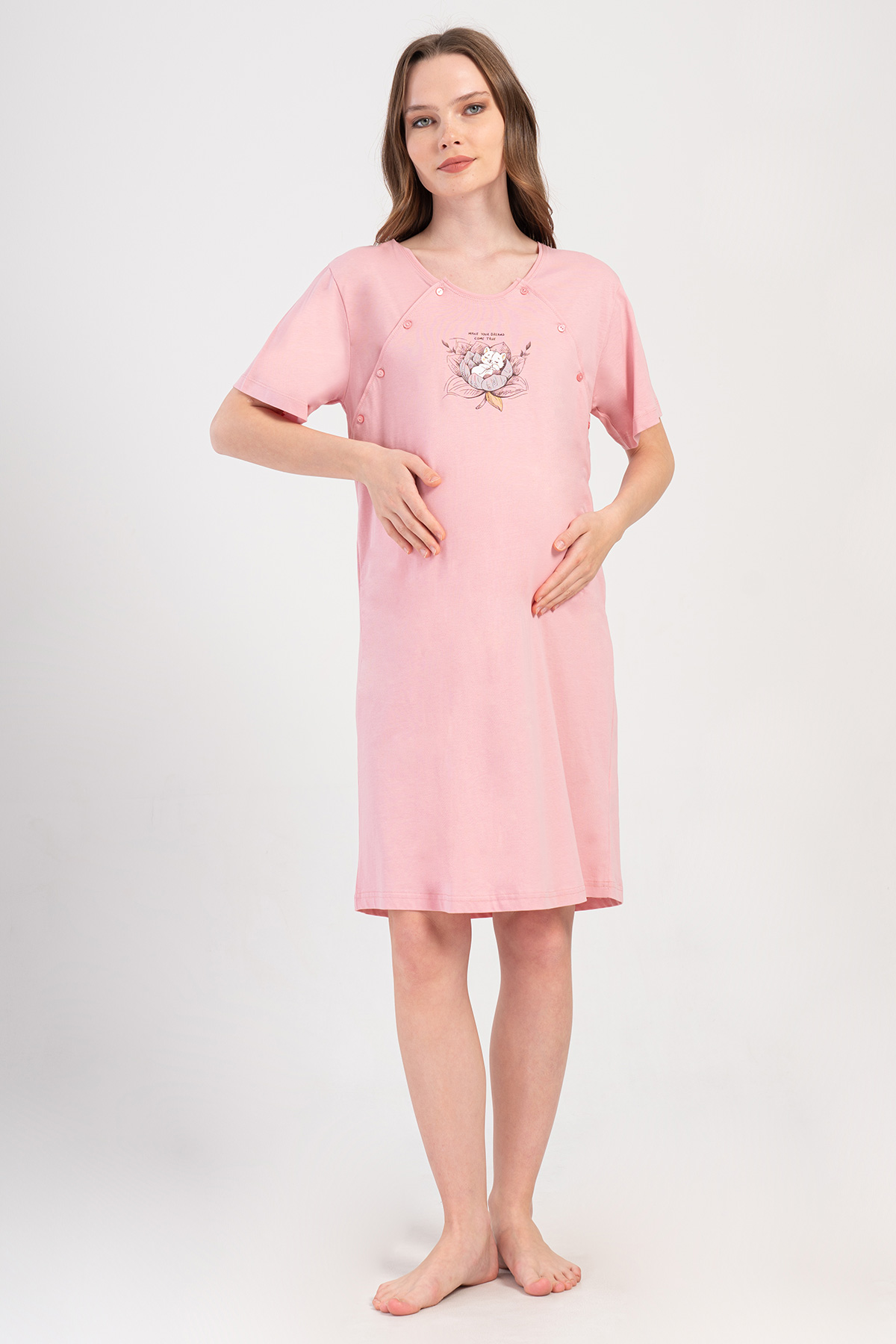 Woman Supreme Voba Pregnant Dressing Gown Set Woman Supreme Voba Pregnant Dressing Gown Set