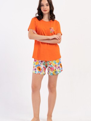 Woman Supreme Big Size Qesa Colorful Short Set Woman Supreme Big Size Qesa Colorful Short Set