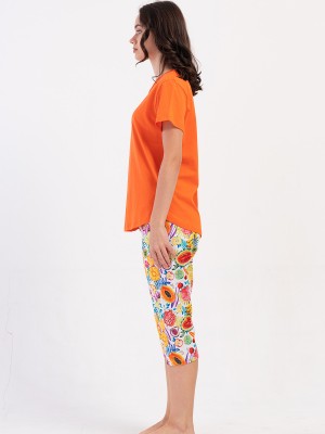 Woman Supreme Qesa Colorful Capri Set Woman Supreme Qesa Colorful Capri Set