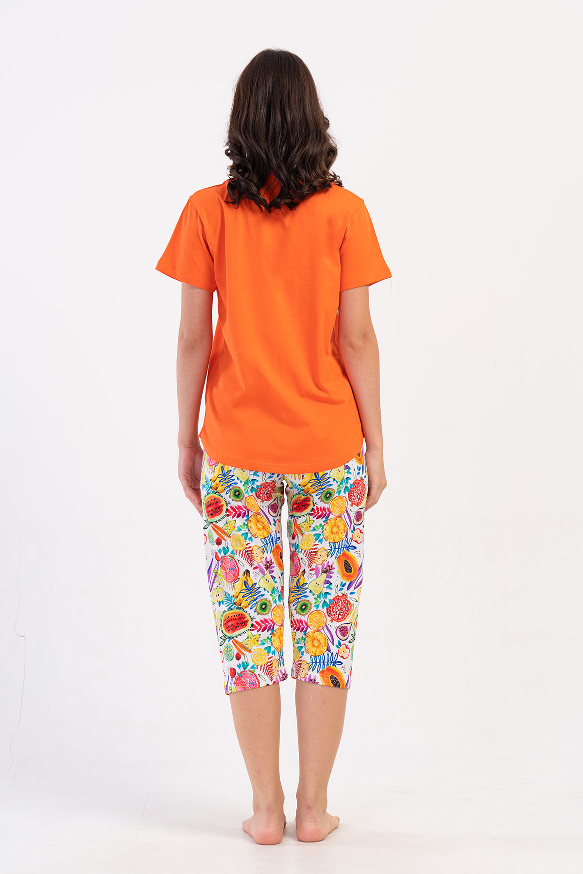 Woman Supreme Qesa Colorful Capri Set Woman Supreme Qesa Colorful Capri Set