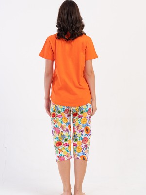 Woman Supreme Qesa Colorful Capri Set Woman Supreme Qesa Colorful Capri Set