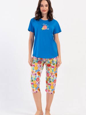 Woman Supreme Qesa Colorful Capri Set Woman Supreme Qesa Colorful Capri Set