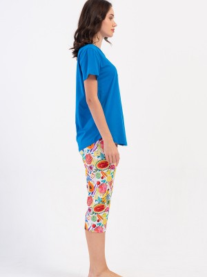 Woman Supreme Qesa Colorful Capri Set Woman Supreme Qesa Colorful Capri Set