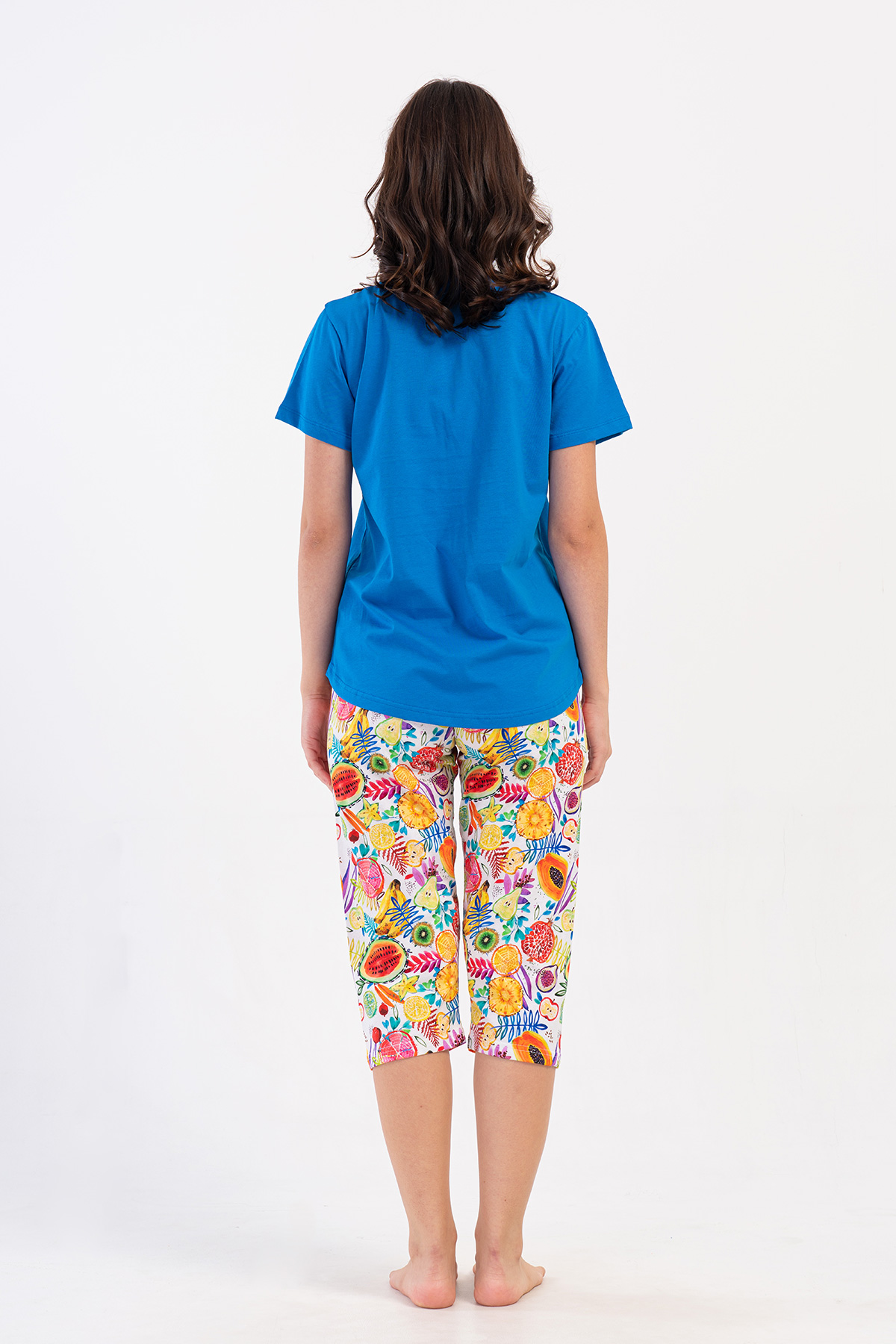 Woman Supreme Qesa Colorful Capri Set Woman Supreme Qesa Colorful Capri Set