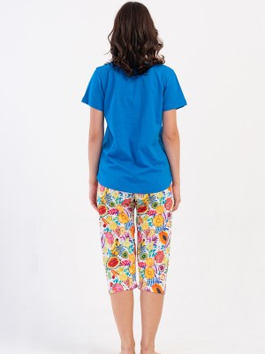 Woman Supreme Qesa Colorful Capri Set Woman Supreme Qesa Colorful Capri Set