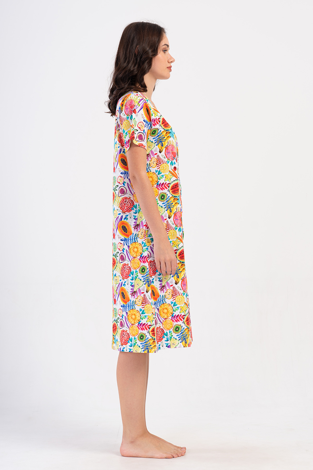 Woman Supreme Qesa Colorful Home Dress Woman Supreme Qesa Colorful Home Dress