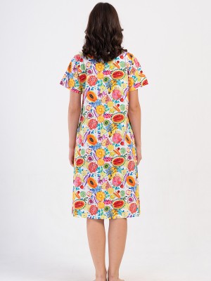 Woman Supreme Qesa Colorful Home Dress Woman Supreme Qesa Colorful Home Dress