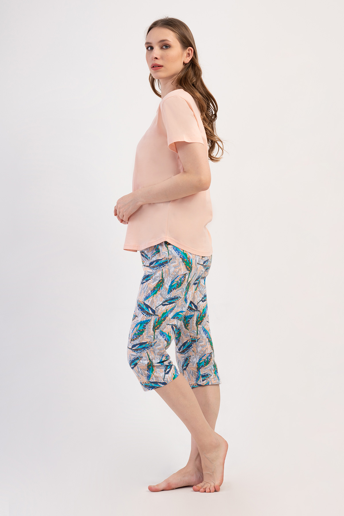 Woman Supreme Big Size Oleo Capri Set Woman Supreme Big Size Oleo Capri Set