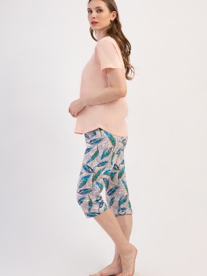 Woman Supreme Big Size Oleo Capri Set Woman Supreme Big Size Oleo Capri Set