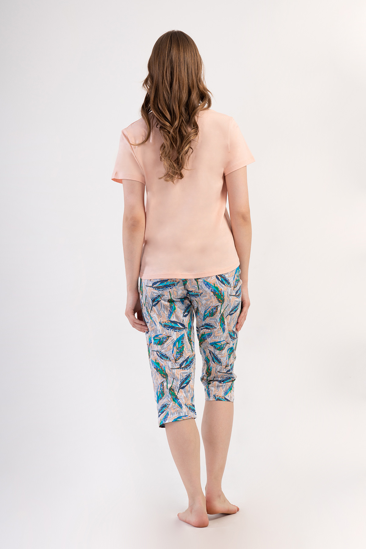 Woman Supreme Big Size Oleo Capri Set Woman Supreme Big Size Oleo Capri Set