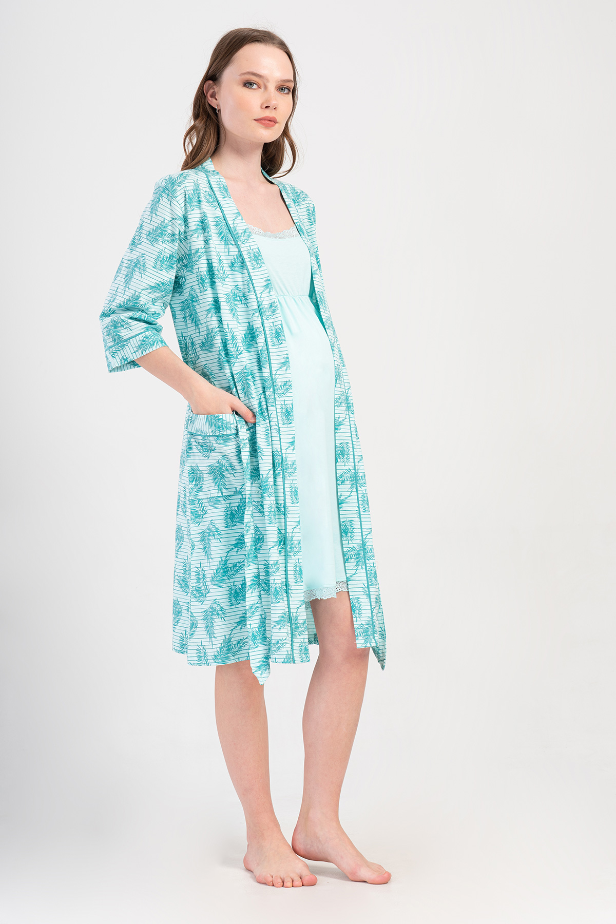 Woman Supreme Valone Pregnant Dressing Gown Set Woman Supreme Valone Pregnant Dressing Gown Set