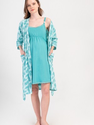 Woman Supreme Valone Pregnant Dressing Gown Set Woman Supreme Valone Pregnant Dressing Gown Set