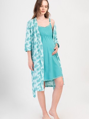 Woman Supreme Valone Pregnant Dressing Gown Set Woman Supreme Valone Pregnant Dressing Gown Set