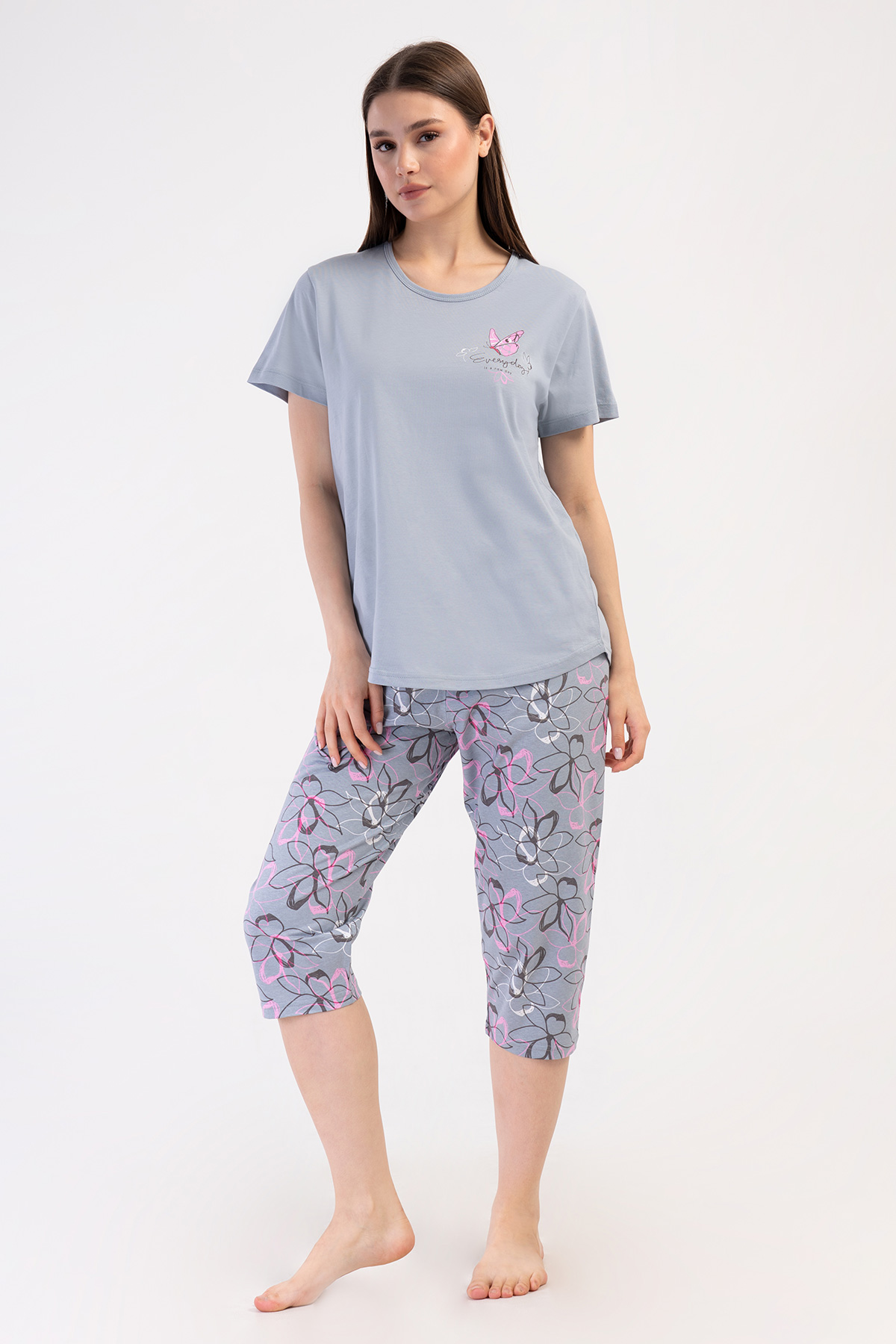 Woman Supreme Big Size Lindo Capri Set Woman Supreme Big Size Lindo Capri Set