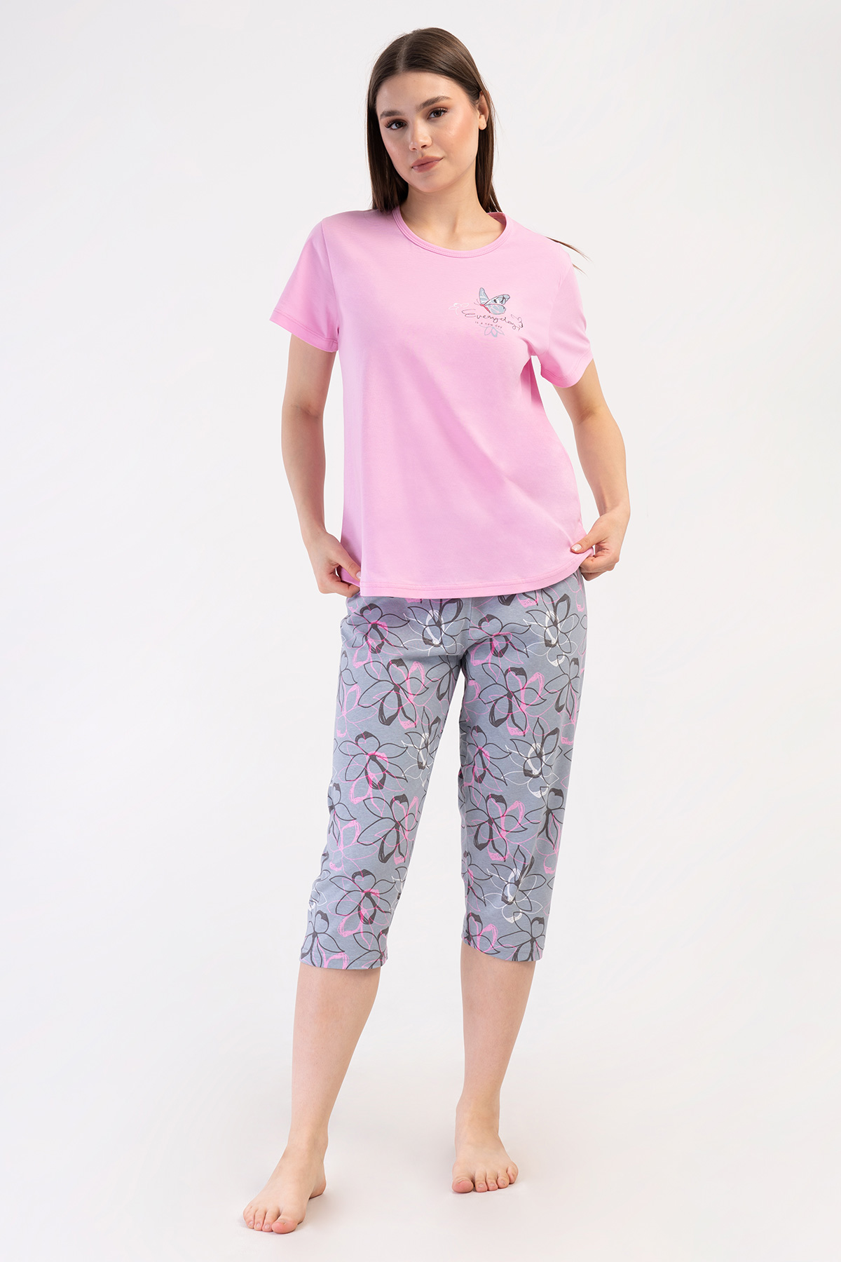 Woman Supreme Big Size Lindo Capri Set Woman Supreme Big Size Lindo Capri Set