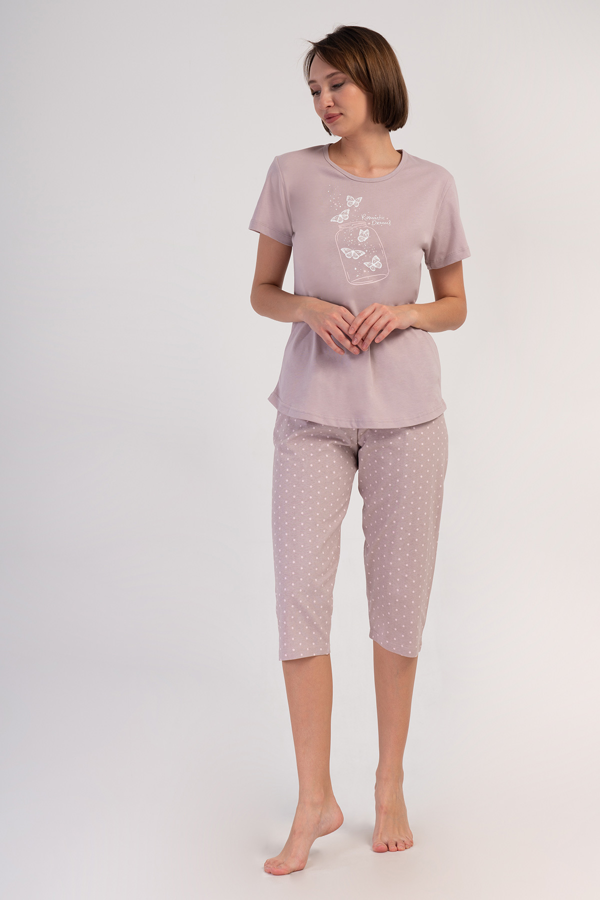 Woman Supreme Browni Capri Set Woman Supreme Browni Capri Set